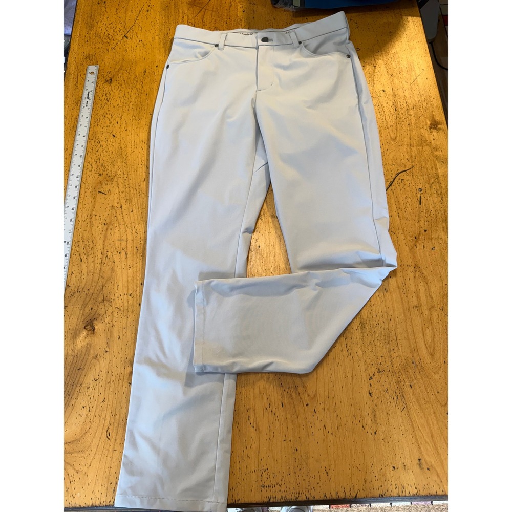 Johnnie-O Cross Country 32 X 30 Stone Khaki Performance Golf Pants Mens Regular
